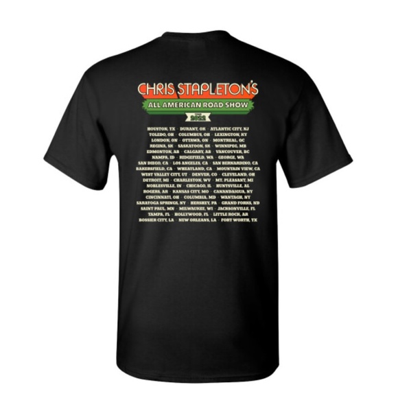 Chris Stapleton All American Road Show 2022 Official Tour Shirt - Picture 15 of 15